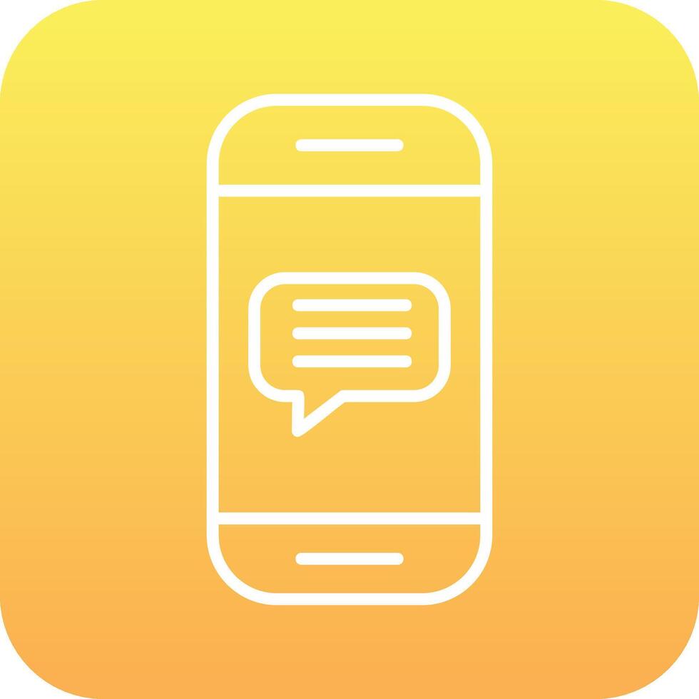 Phone Message Vector Icon