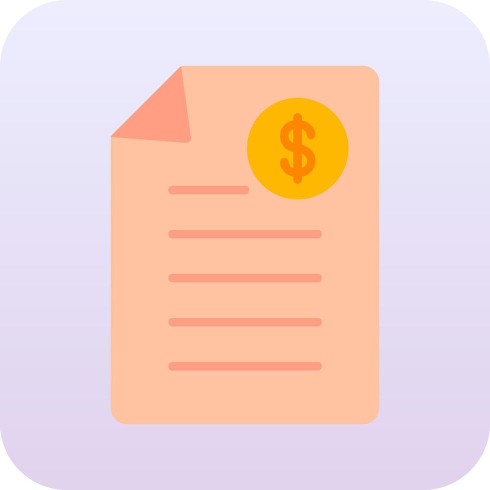 Shopping Invoice Vector Icon