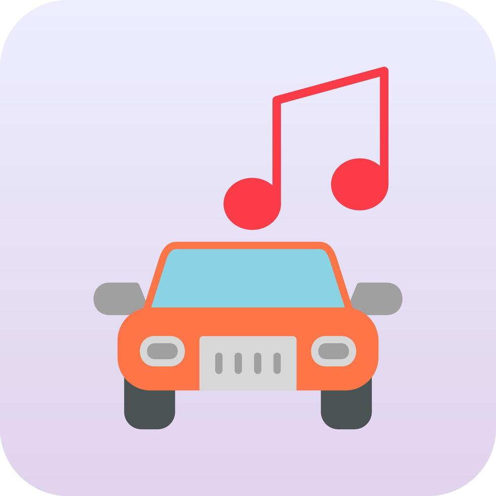Car Music Vector Icon