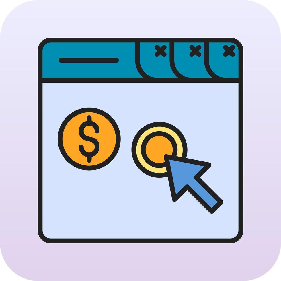 Pay Per Click Vector Icon