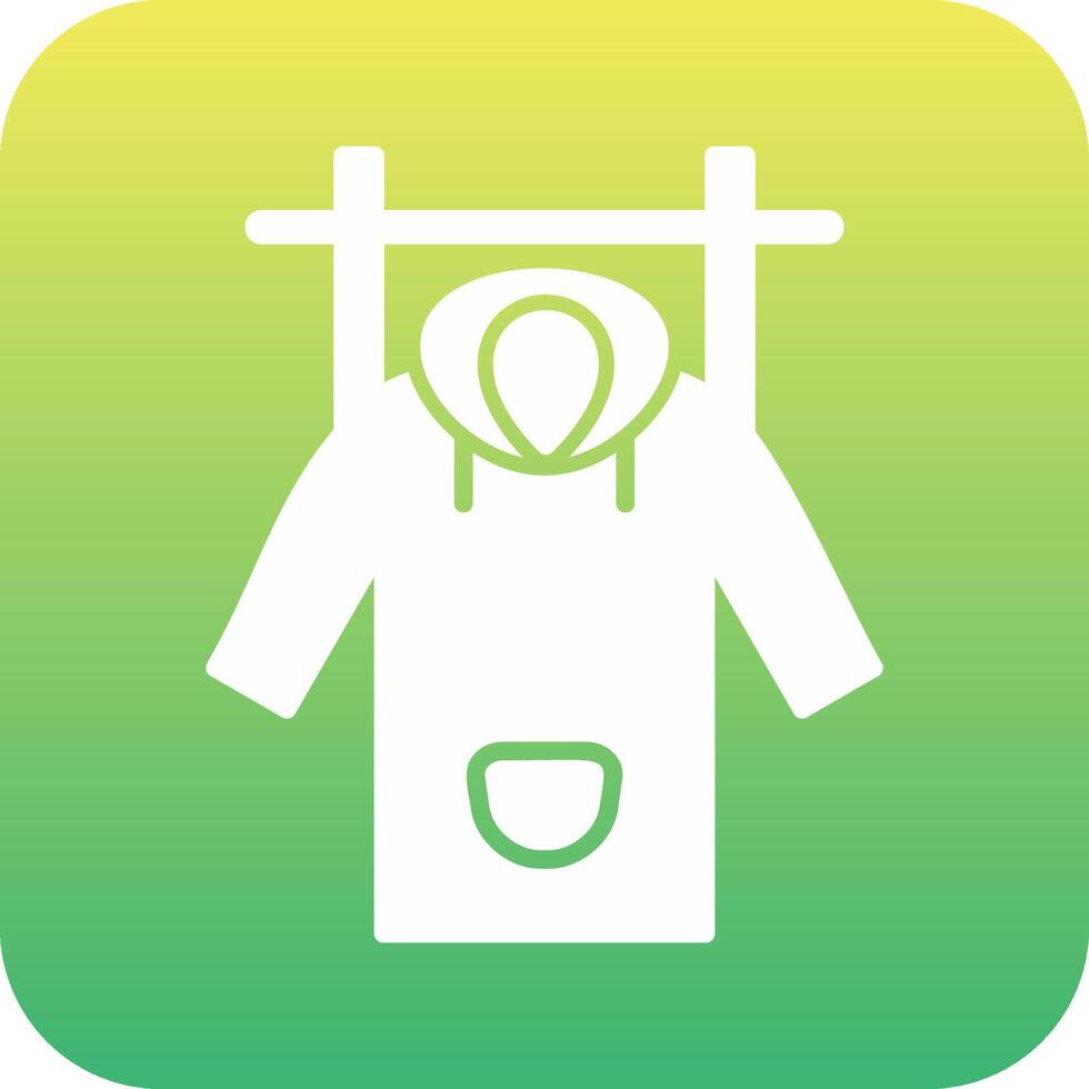 Wet Coat Vector Icon