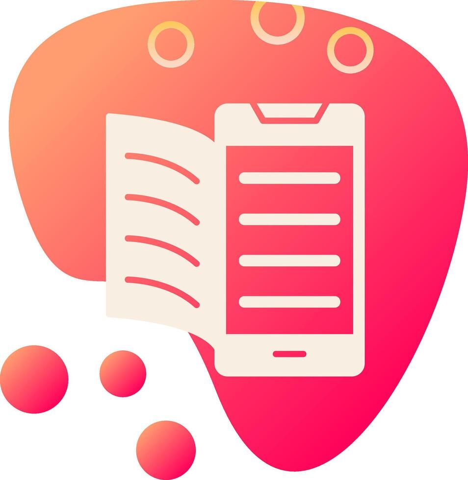 Digital Book Vector Icon