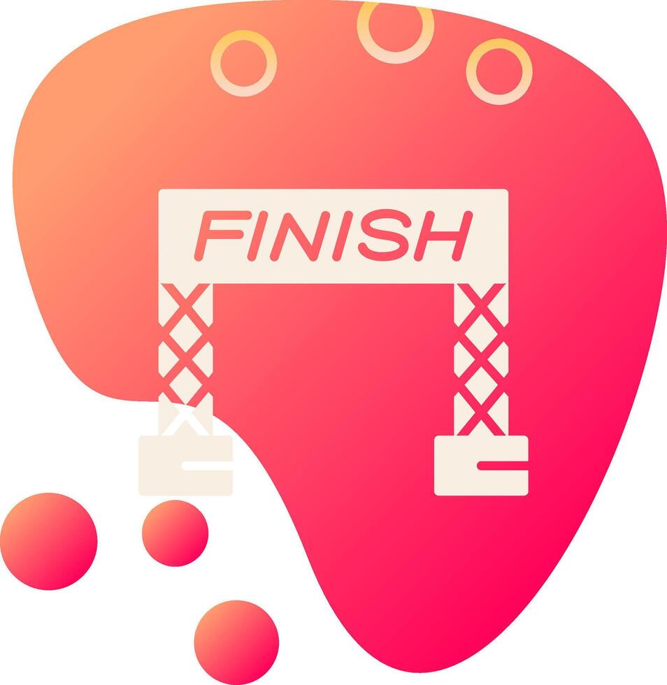 Finish Line Vector Icon