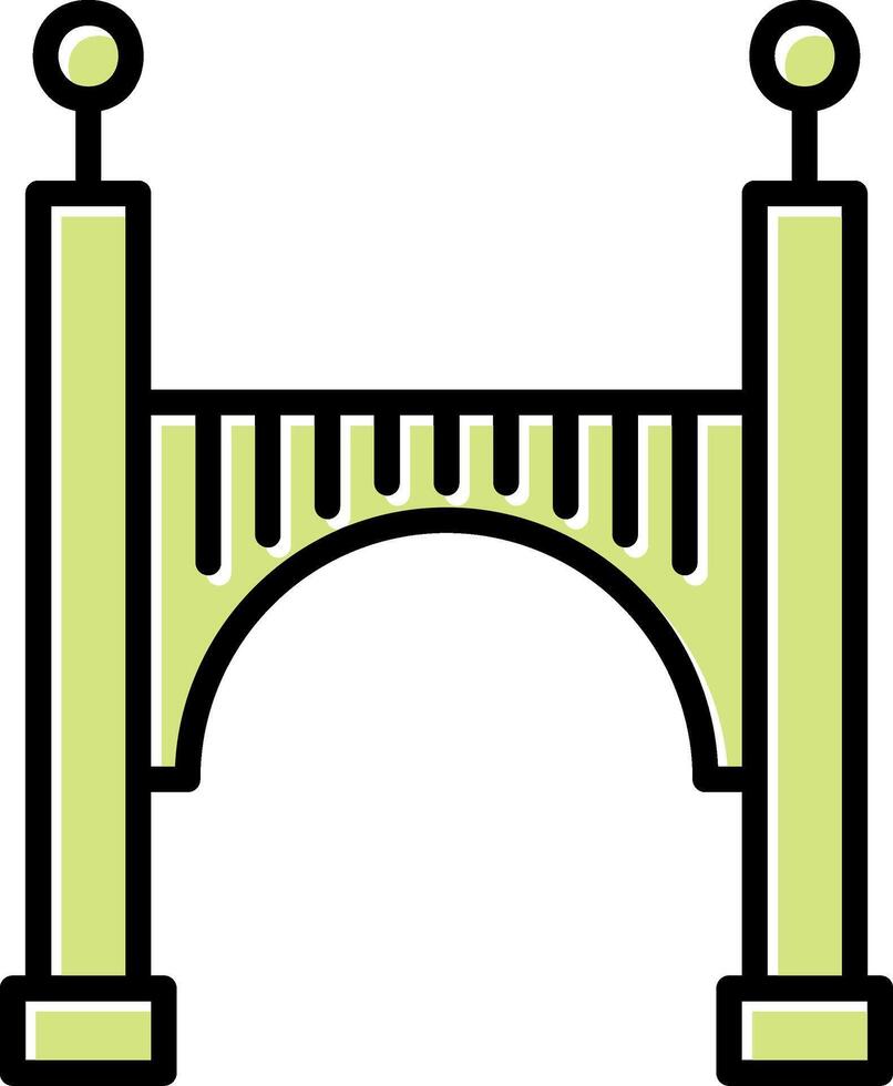 icono de vector de puente