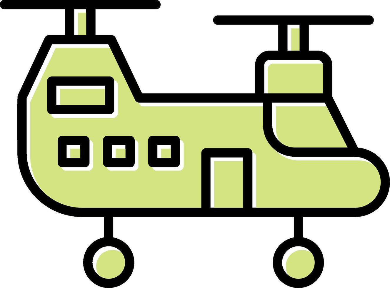 Military Helicopter Vector Icon