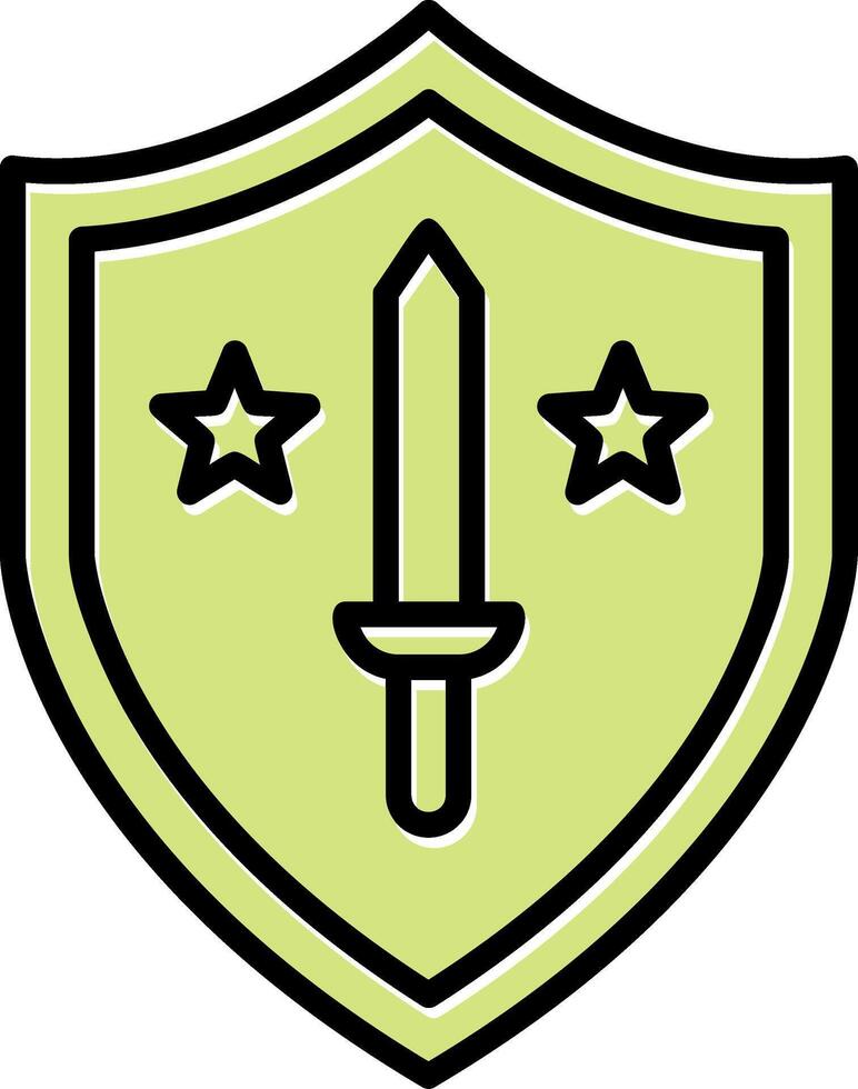 militar proteger vector icono