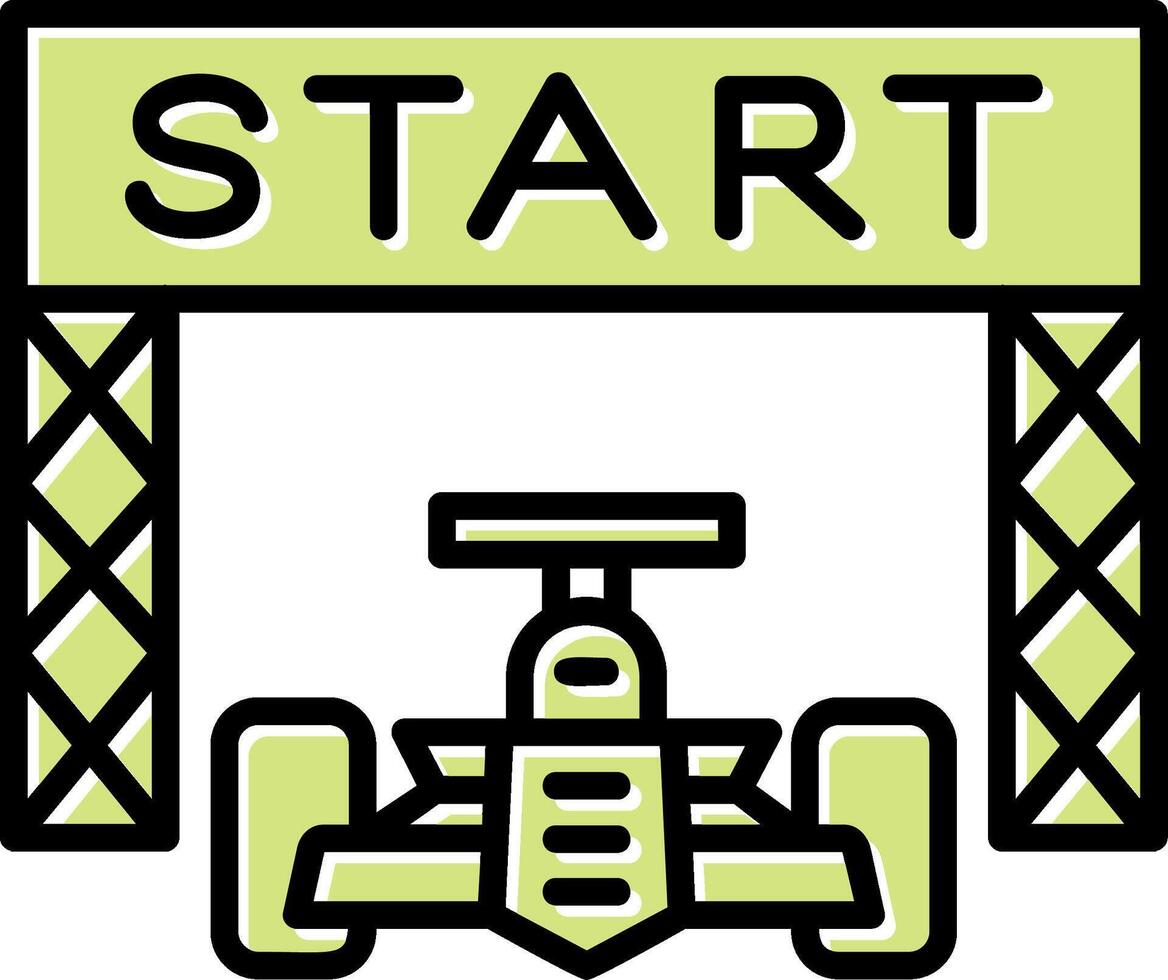 Starting Race  Vector Icon