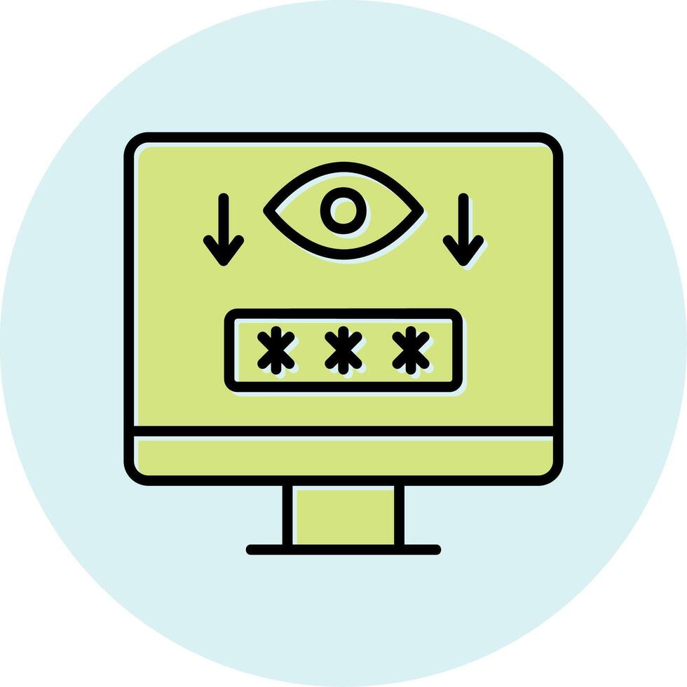 Computer Spyware Vector Icon