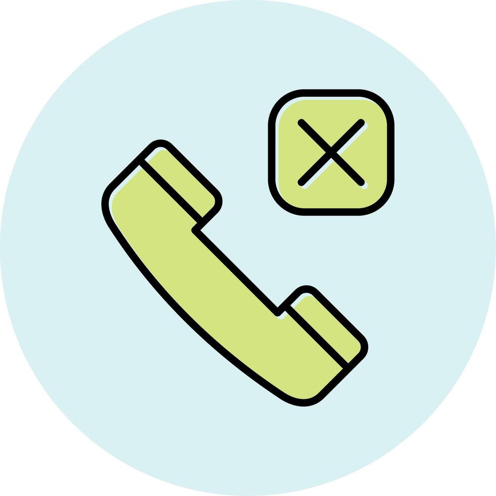 Call Rejected Vector Icon
