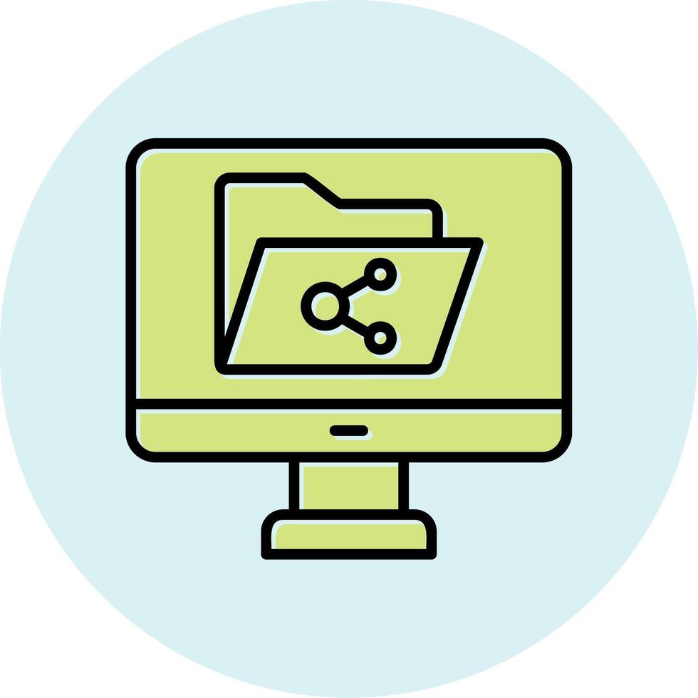 File Sharing Vector Icon