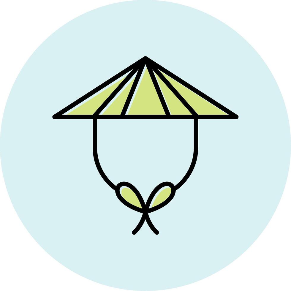 Chinese Hat Vector Icon