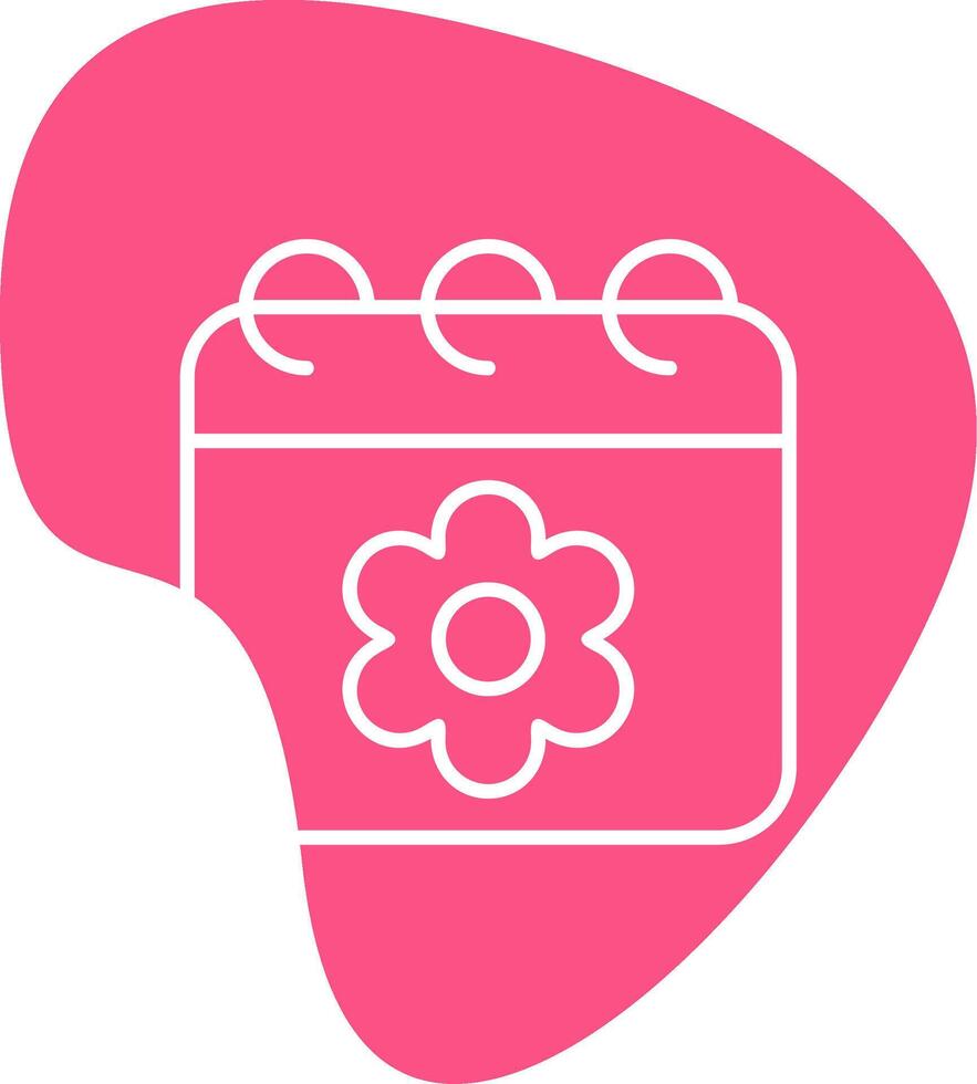 Sakura Date Vector Icon
