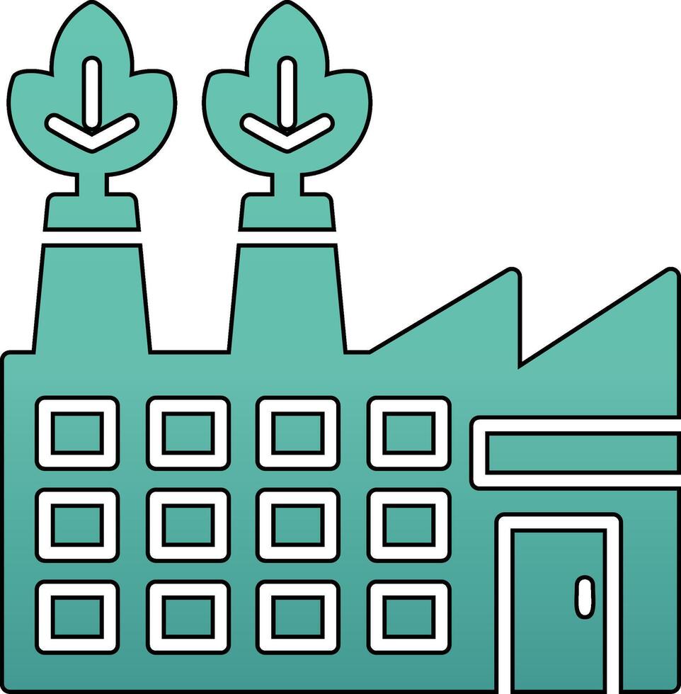 Eco Factory Vector Icon