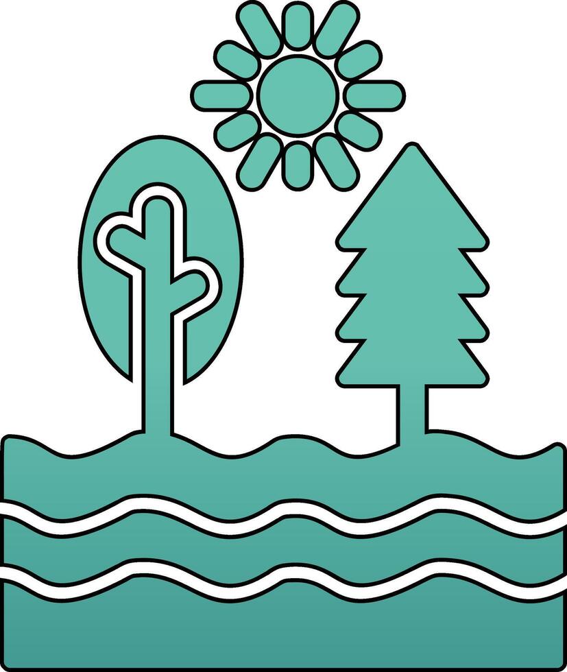 River Vector Icon