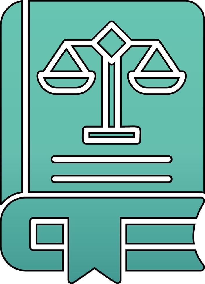 Law Book Vector Icon