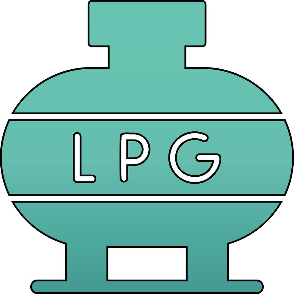 licuado petróleo gas vector icono