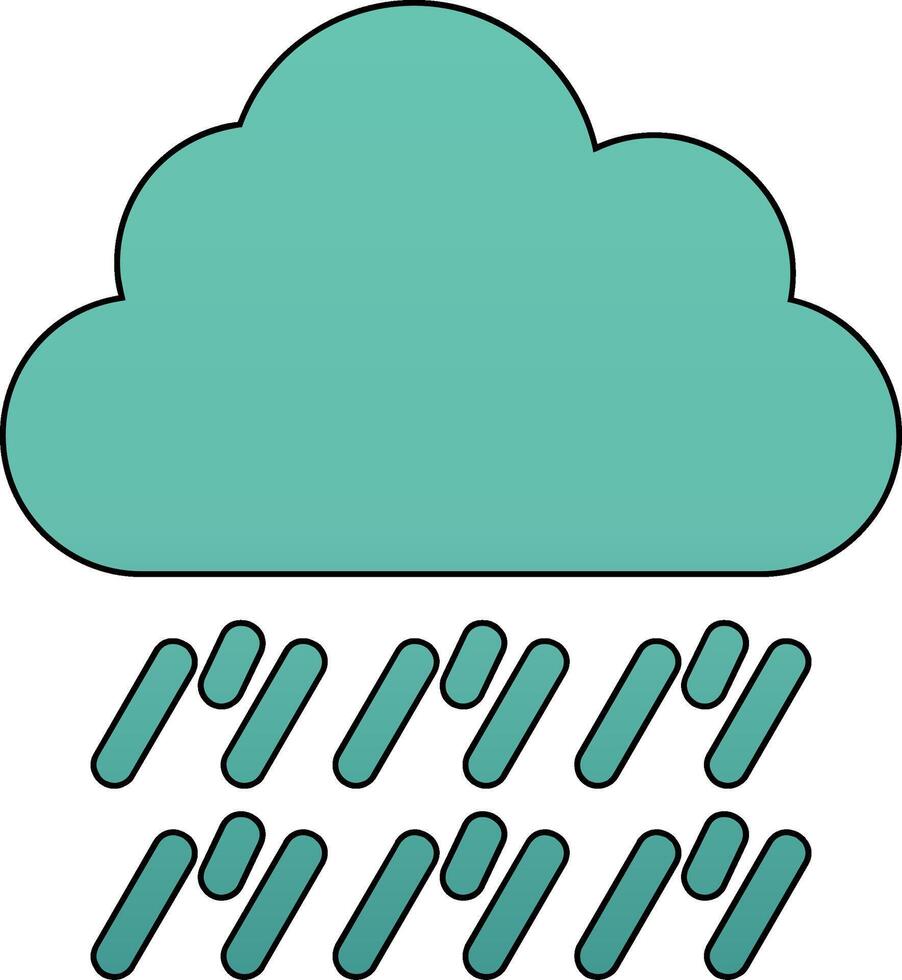Rain Vector Icon