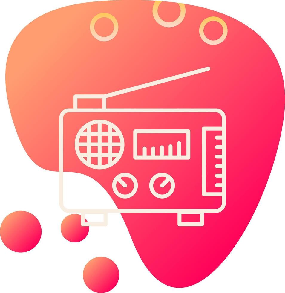 icono de vector de radio