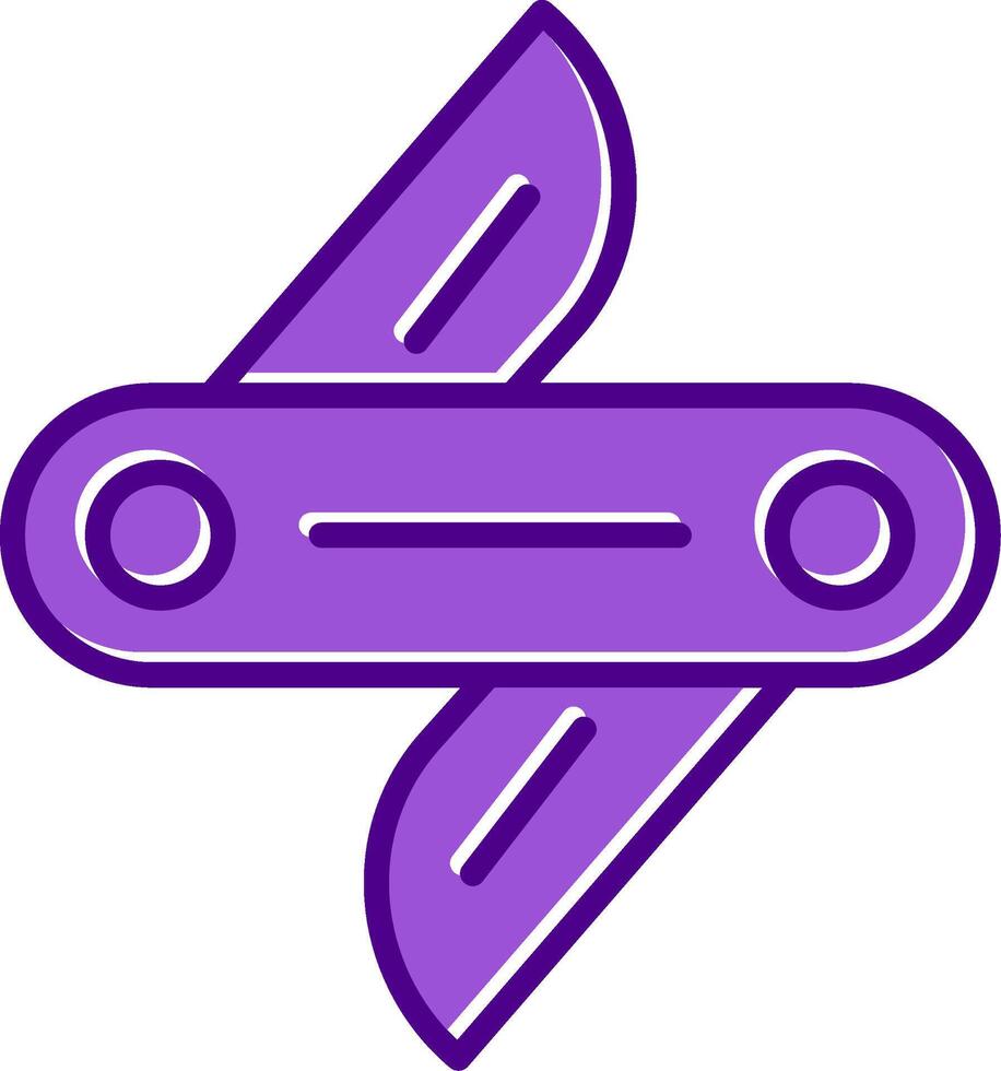 Swiss Knife Vector Icon