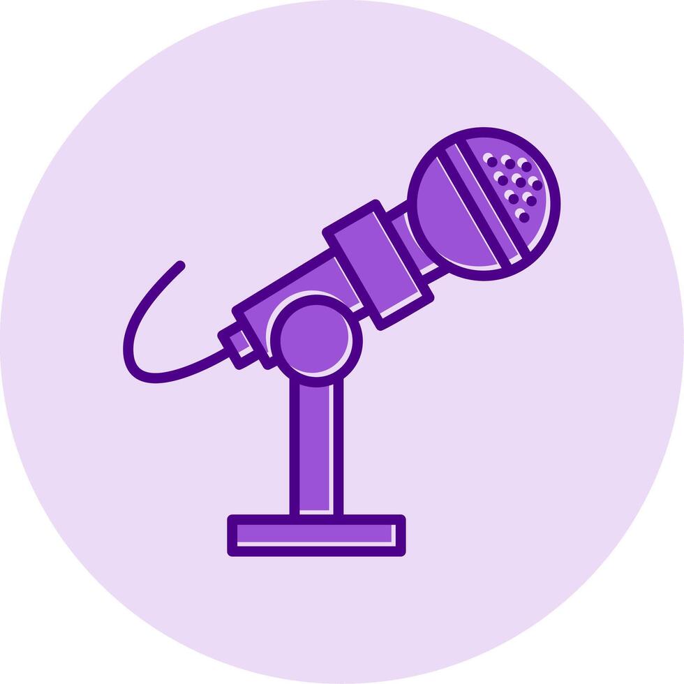 Microphone Stand Vector Icon