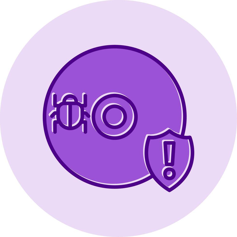 Cd Virus Vector Icon