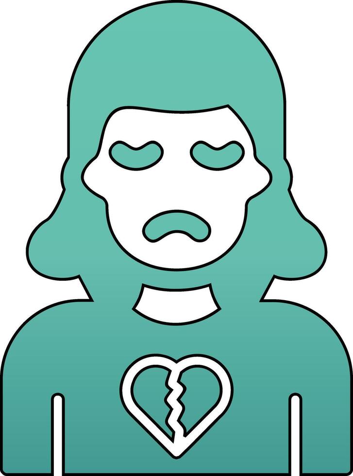 Broken Heart Vector Icon