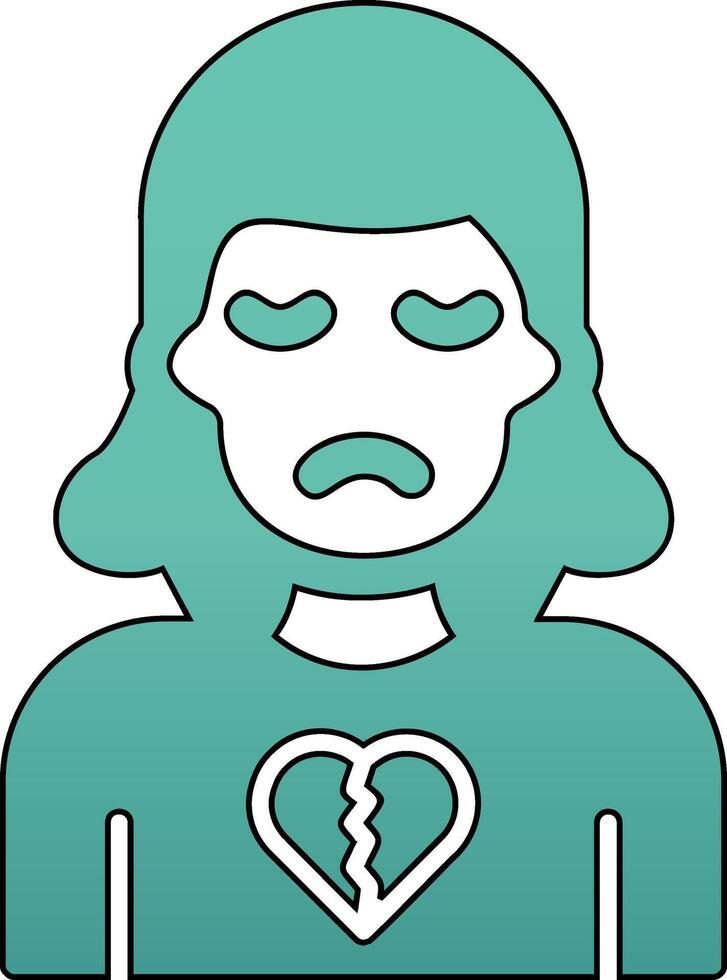 Broken Heart Vector Icon