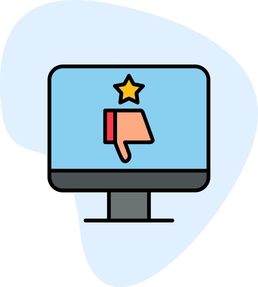 Bad Review Vector Icon