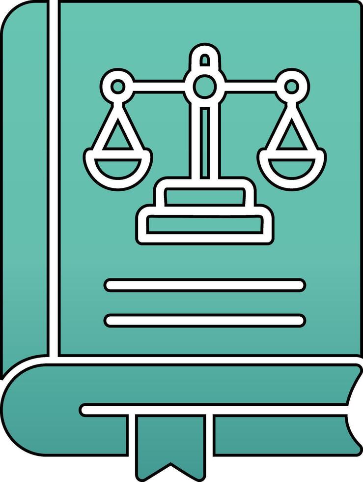 Law Book Vector Icon