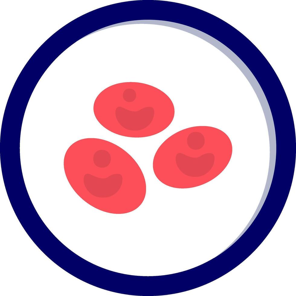 sangre célula vector icono