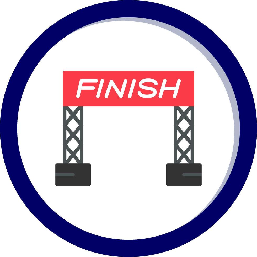 Finish Line Vector Icon