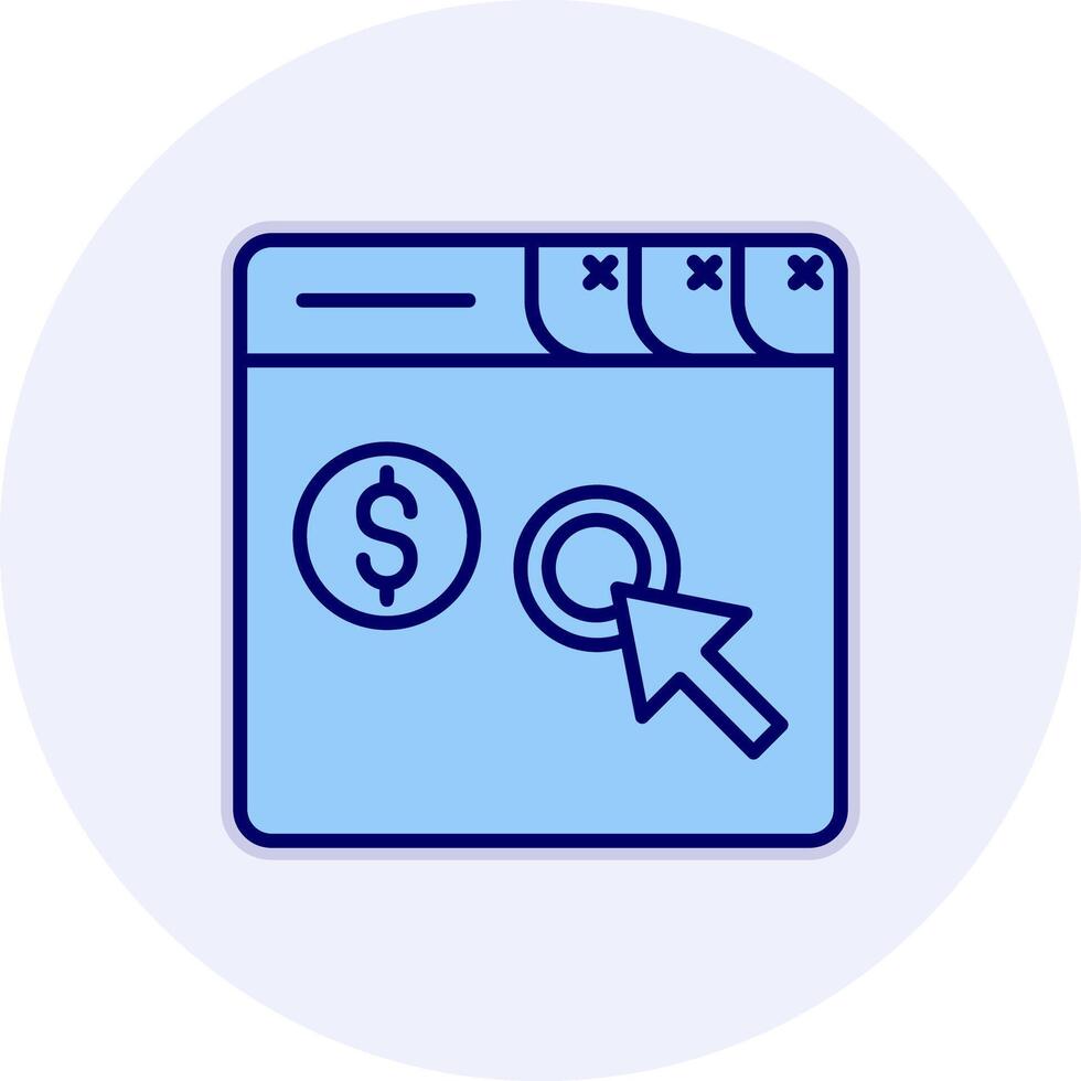 Pay Per Click Vector Icon