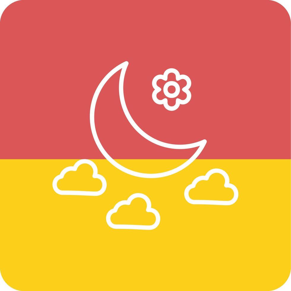 icono de vector de luna