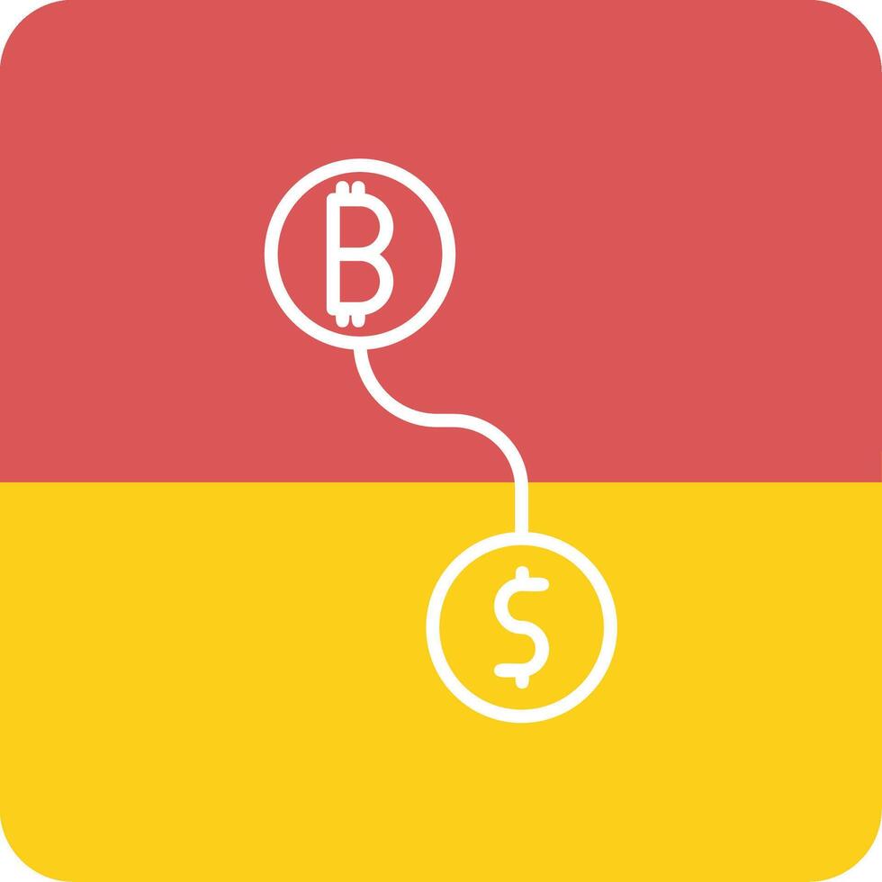 Btc conversion Vector Icon