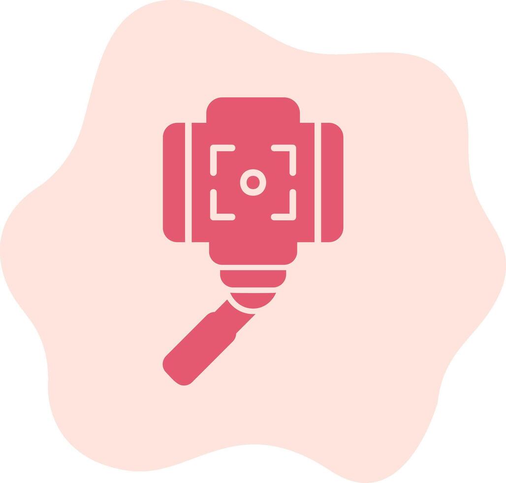 icono de vector de palo selfie