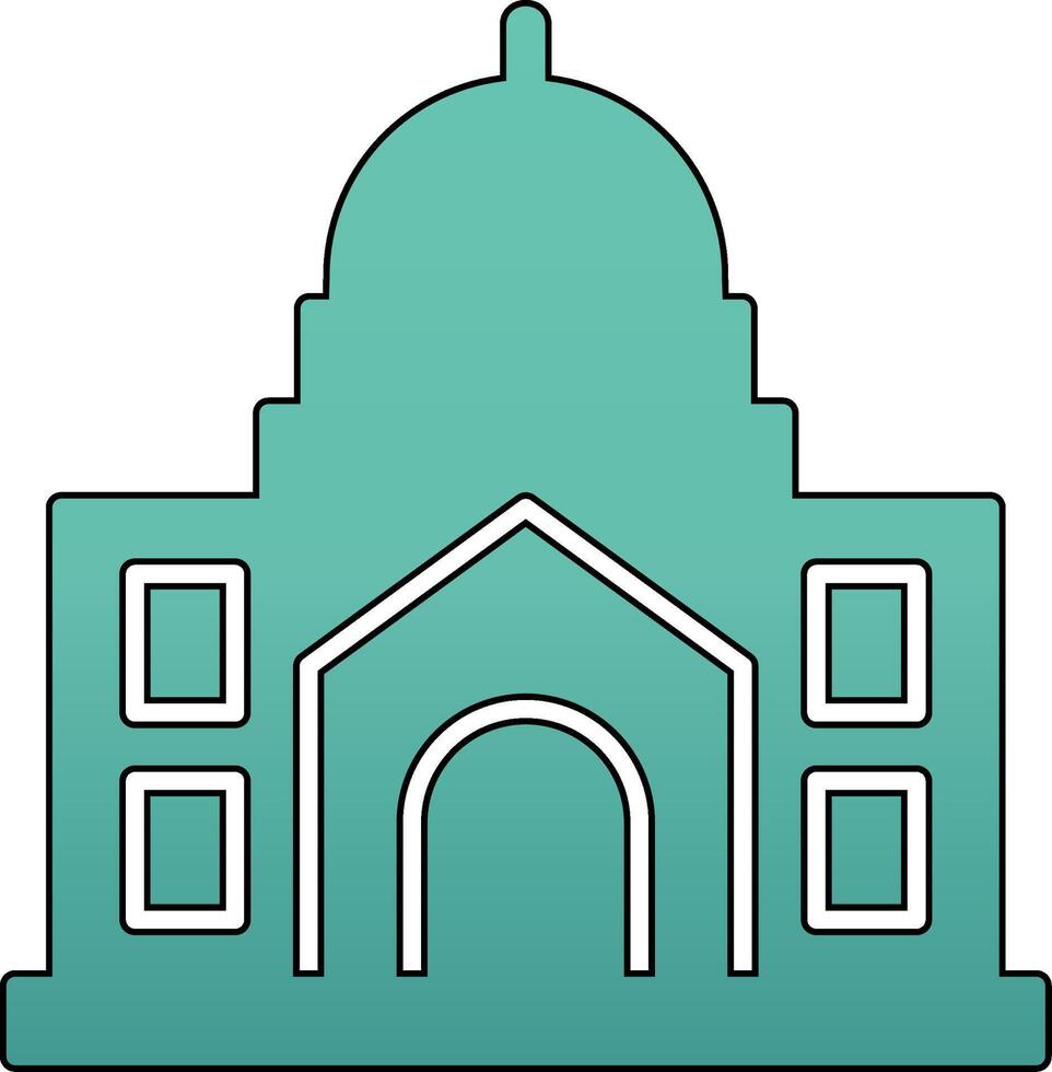 icono de vector de mezquita