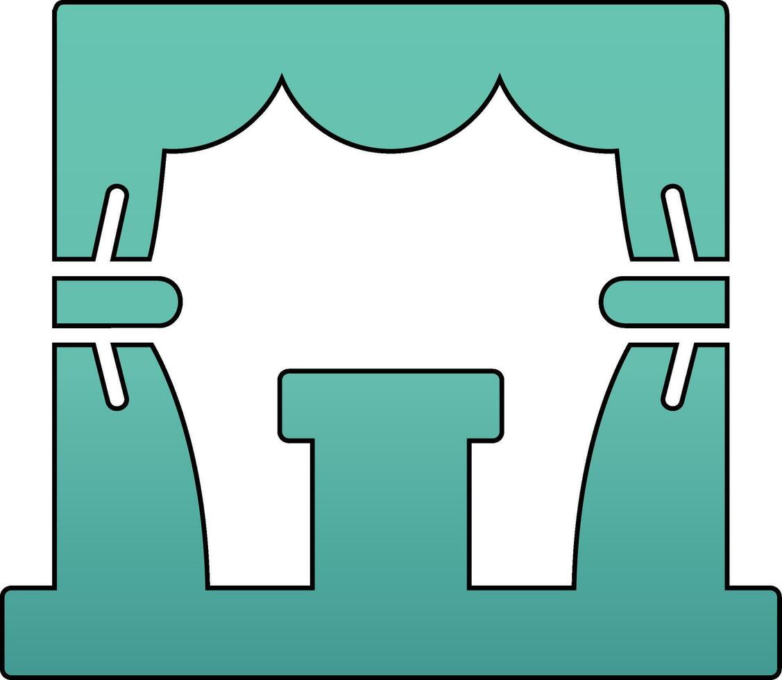 Stage Vector Icon