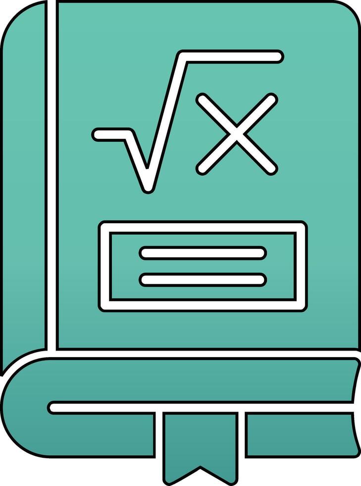 Maths Book Vector Icon