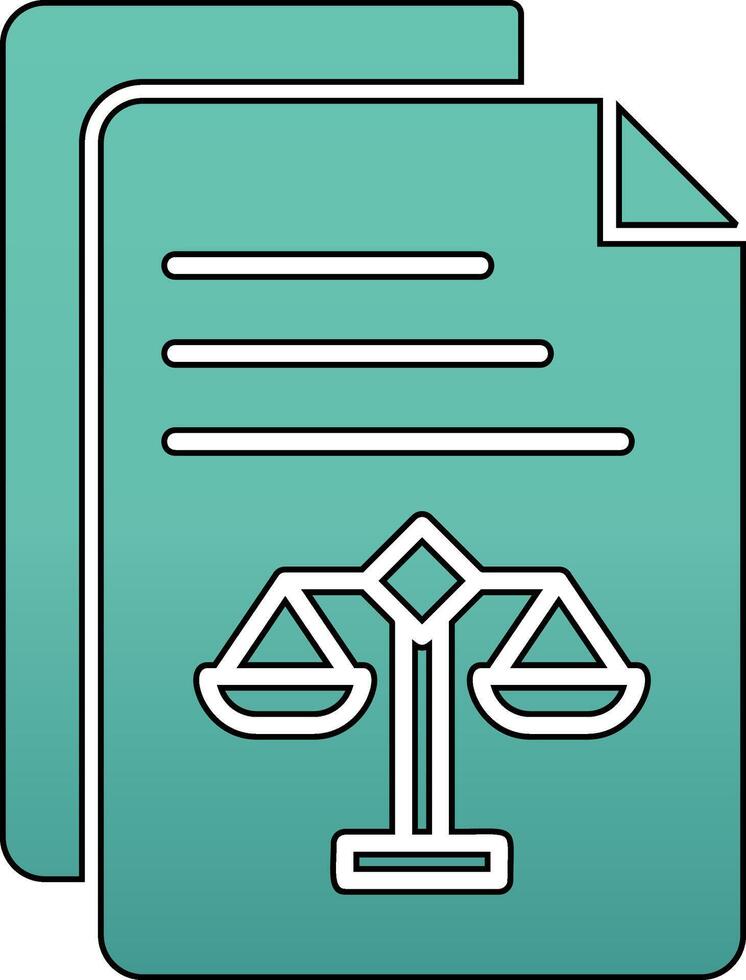 Legal Document Vector Icon