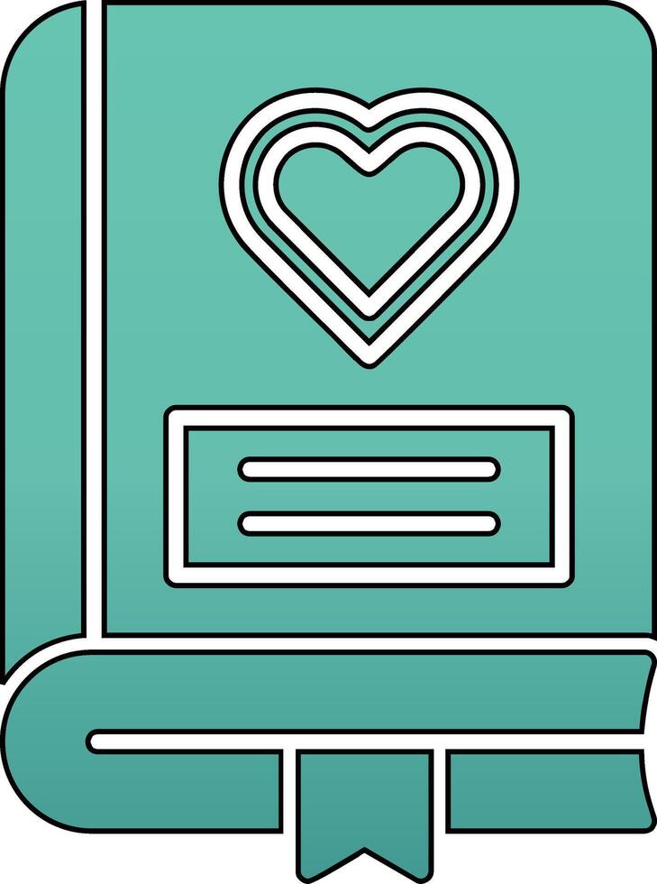 Romance Book Vector Icon