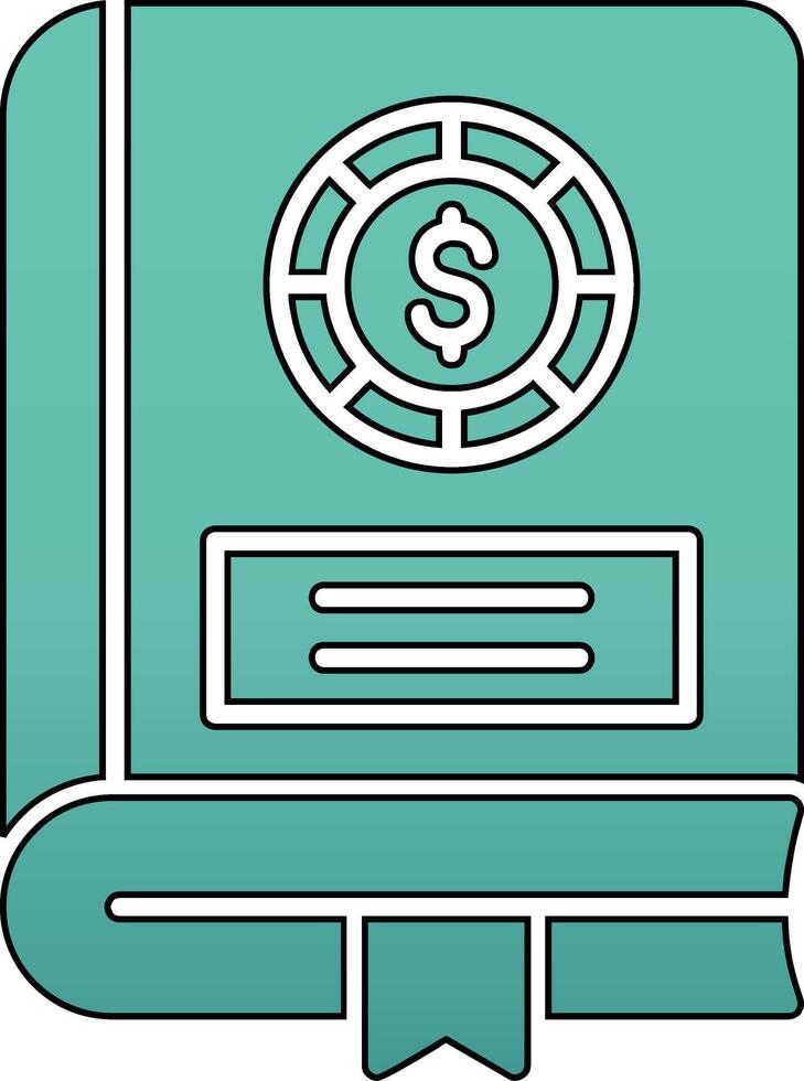 Financial Book Vector Icon