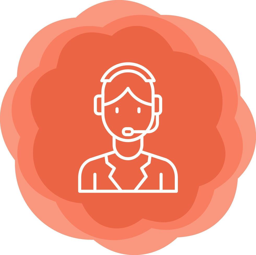 Customer Service Agent Vector Icon