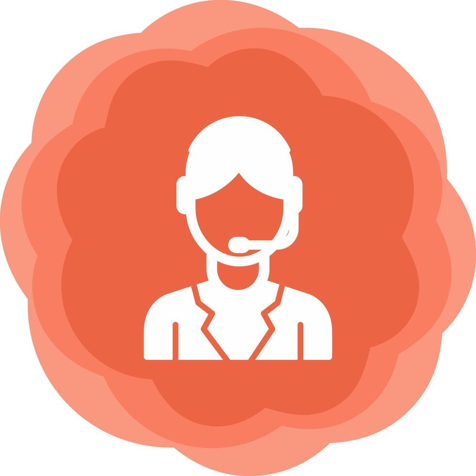 Customer Service Agent Vector Icon