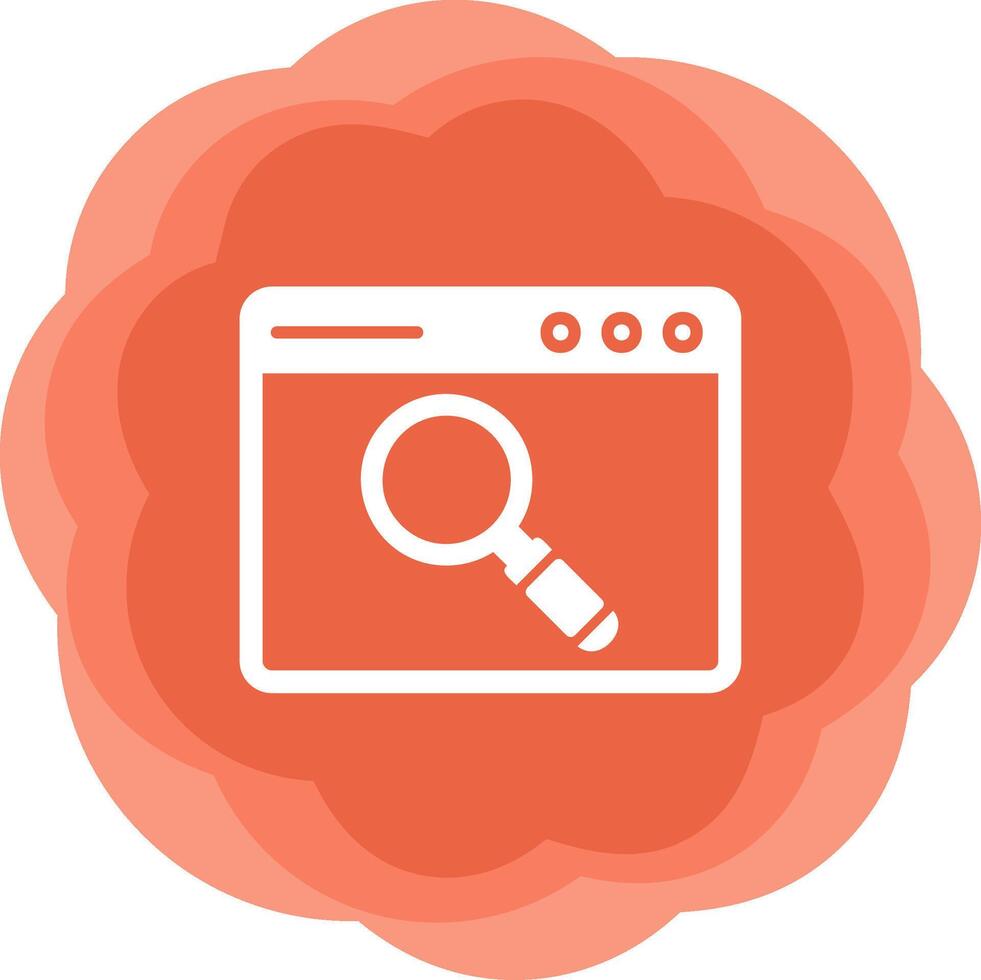 Browser Searching Vector Icon
