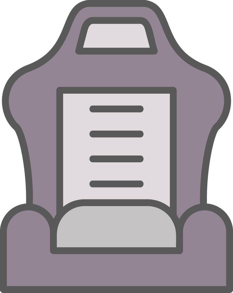 Car Seat Vector Icon