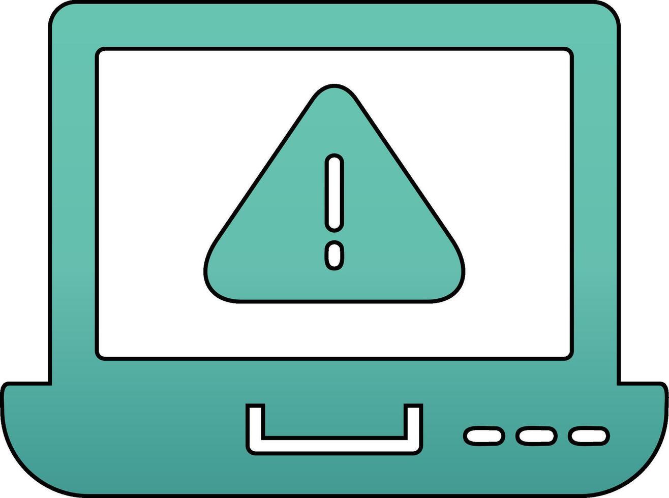 laptop Virus Vector Icon