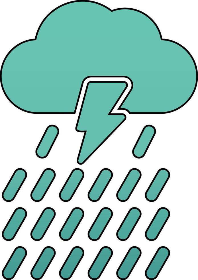 icono de vector de lluvia