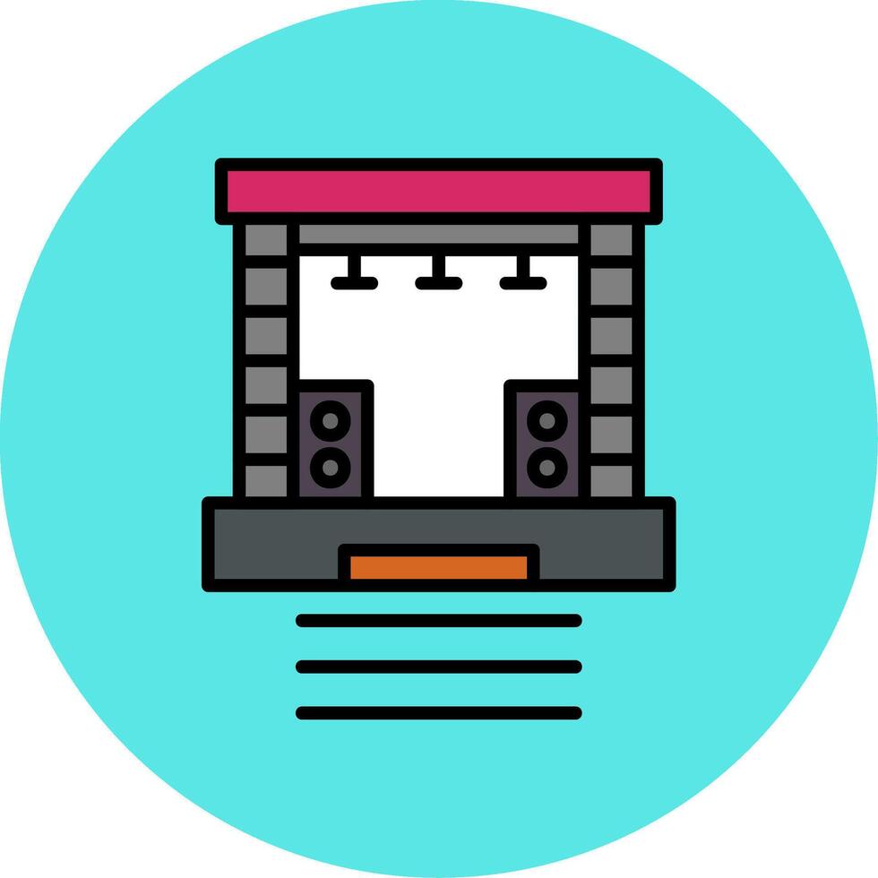 Stage Vector Icon