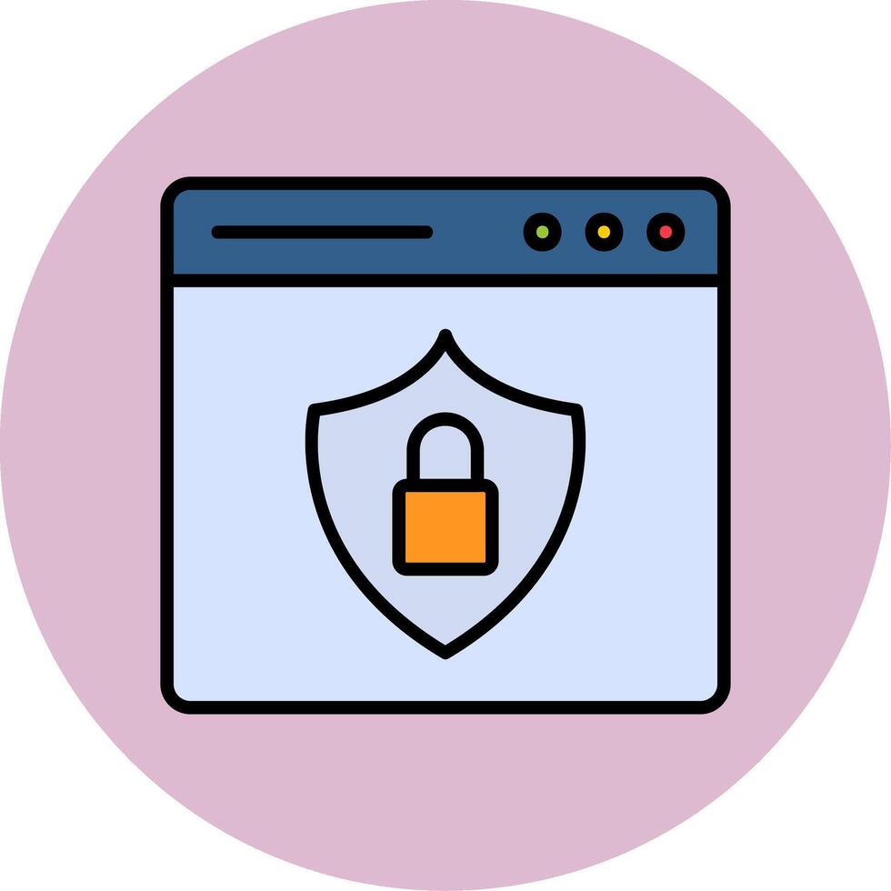 Web Security Vector Icon