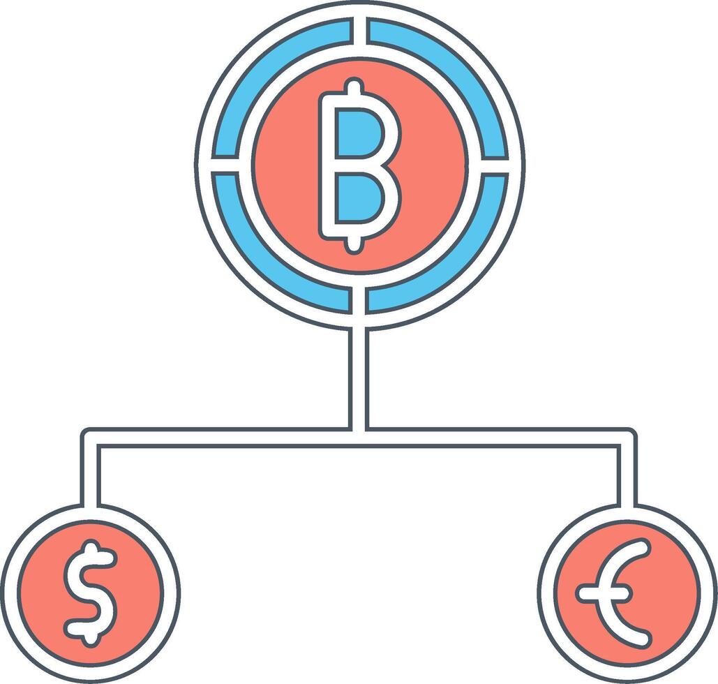 Divide Currency Vector Icon